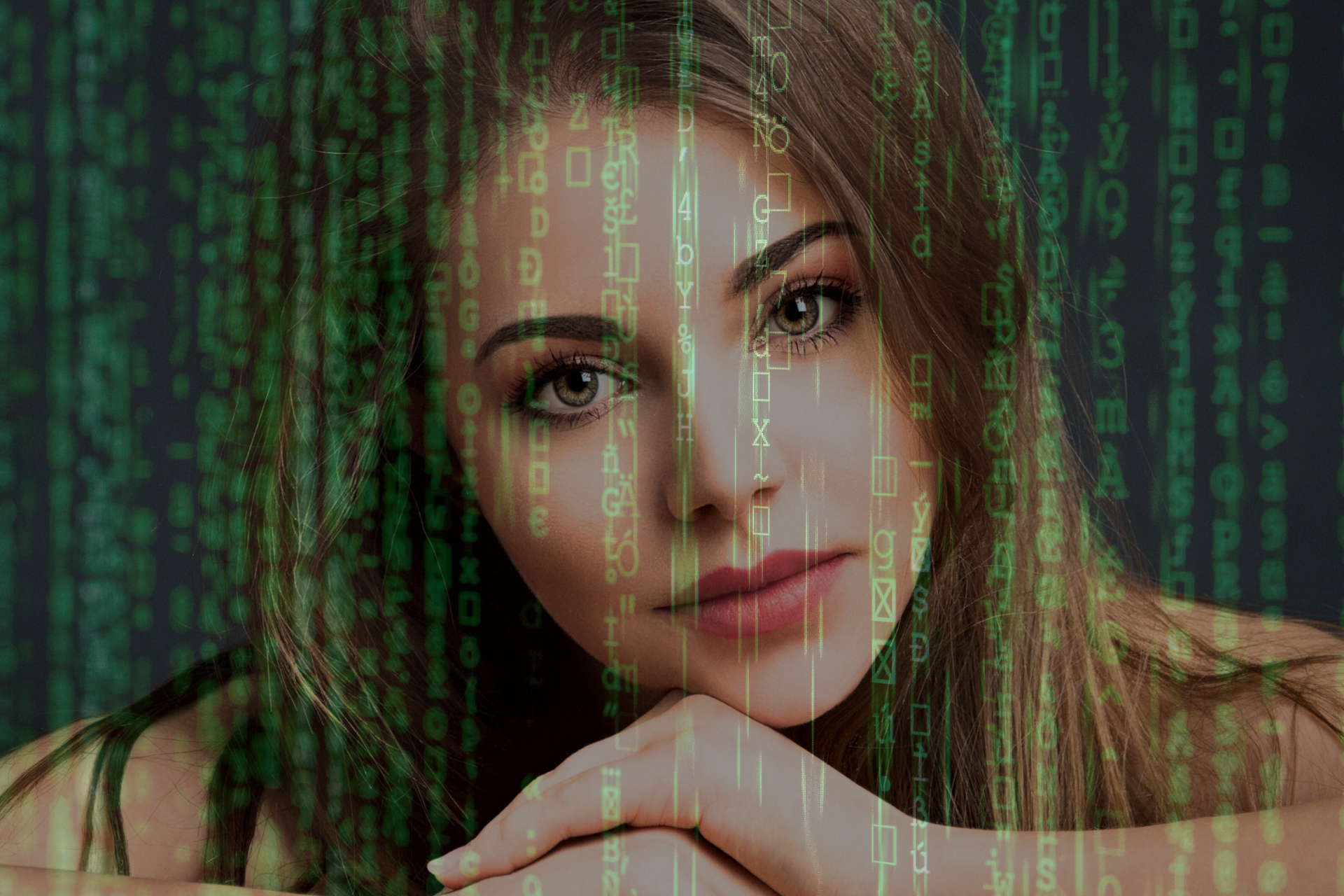 A woman with whom you can have an AI love.