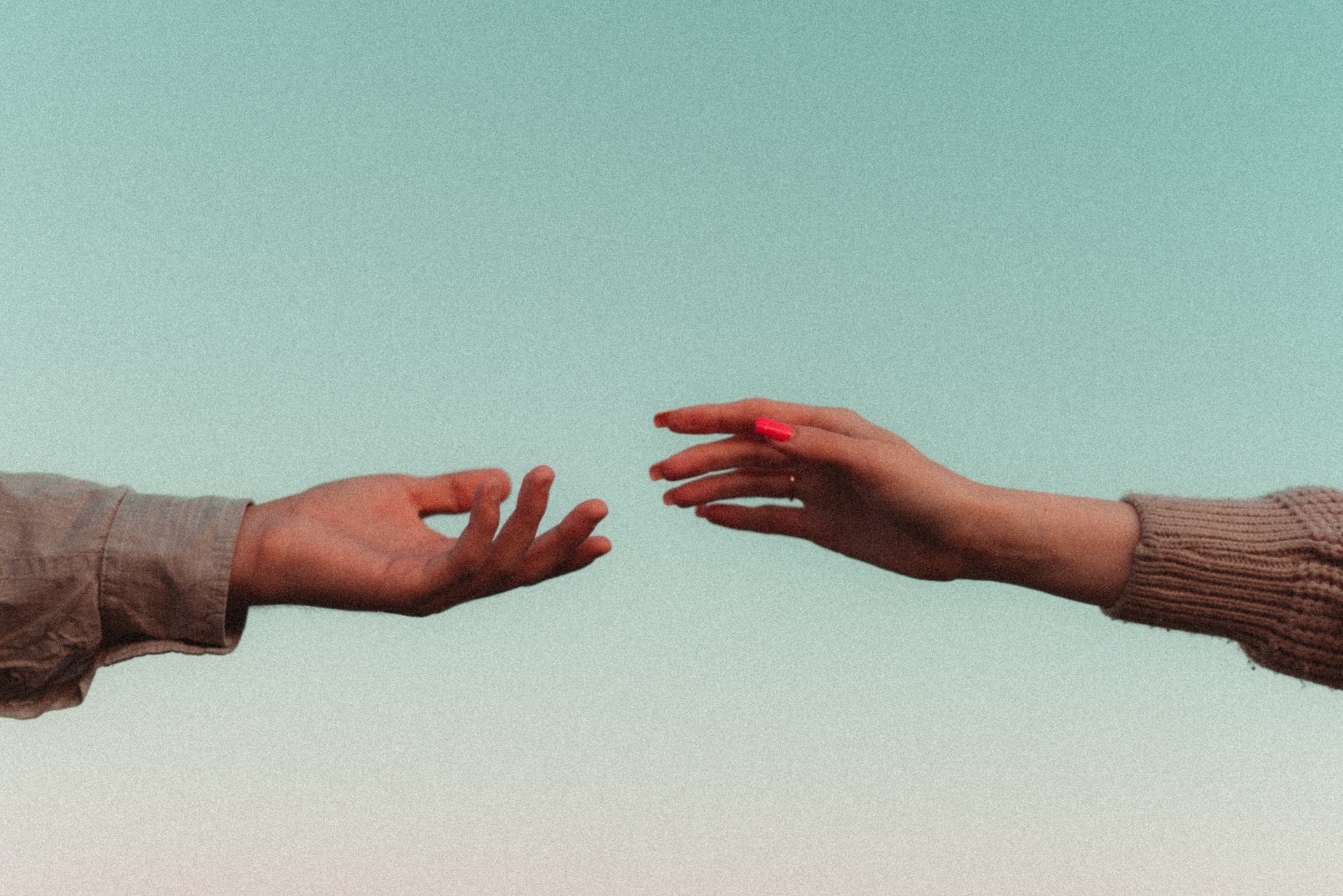 A man and a woman growing apart