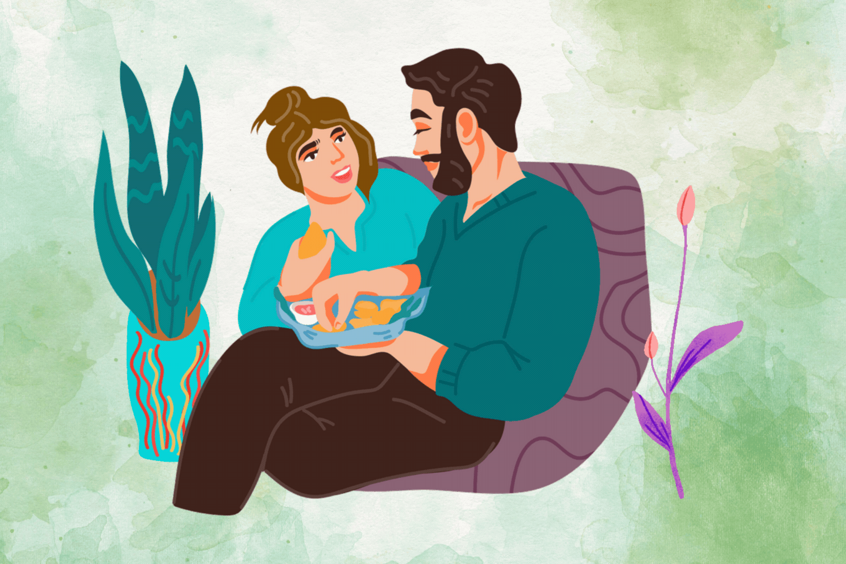 A couple nurturing honesty in a relationshipt